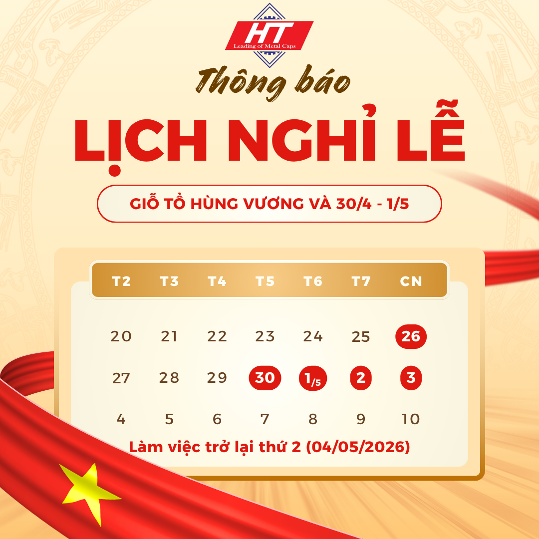 Thông báo nghỉ lễ Giỗ Tổ - 30.4 - 1.5 - Hưng Toàn